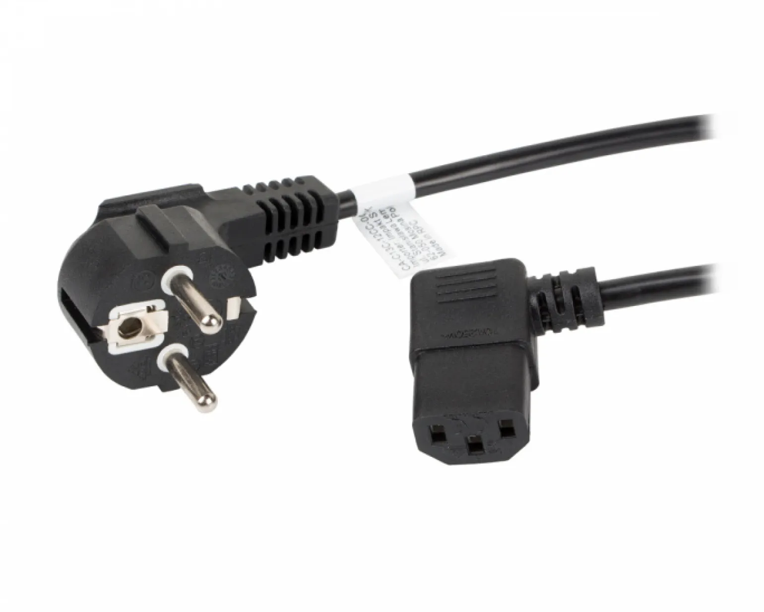 Power Cable Angled C13 (1.8 meter) Black