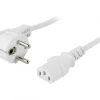 Power cable 1m White