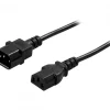 Power Supply cable extension 0,5m Black