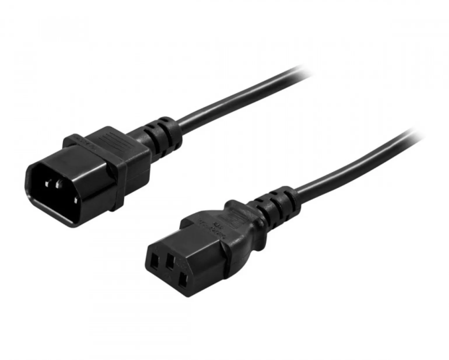 Power Supply cable extension 0,5m Black