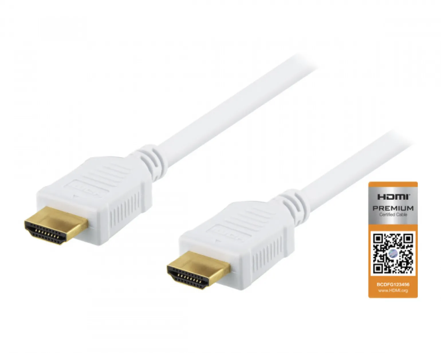 Premium HDMI 2.0 Cable, Ethernet, 4K, 3 Meter - White