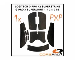 PXP Grips for Logitech G Pro X Superlight 2 - Black