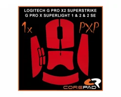 PXP Grips for Logitech G Pro X Superlight 2 - Red