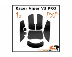 PXP Grips for Razer Viper V3 Pro - Black