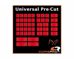PXP Universal Pre-Cut Grips for Keyboard & Mouse - Red