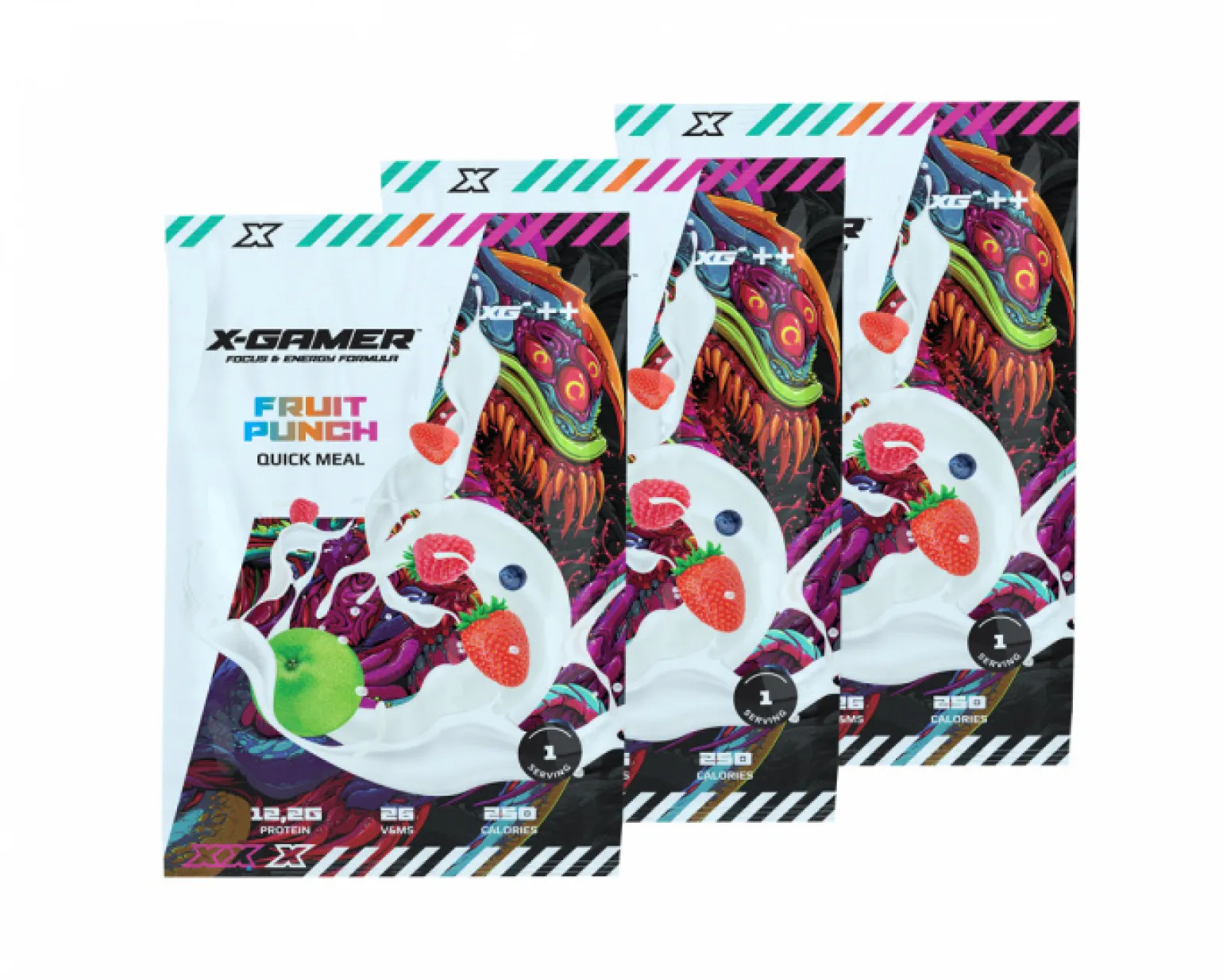 Quick Meal Pack - 3 Servings (210g) - Fruit Punch