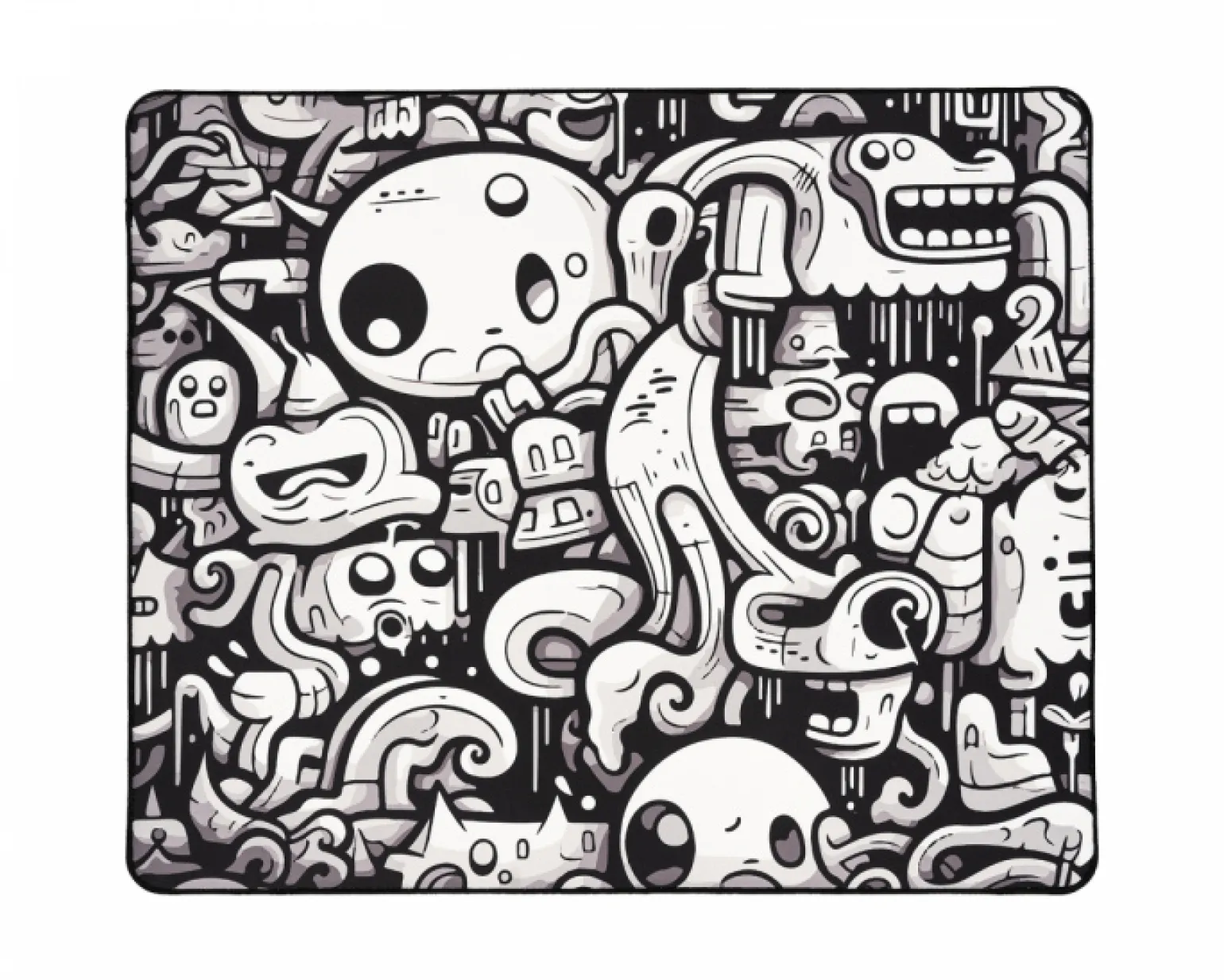 Rizz - Gaming Mousepad - SQ - Soft - Doodles - NachoCustomz Edition