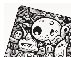 Rizz - Gaming Mousepad - SQ - Soft - Doodles - NachoCustomz Edition
