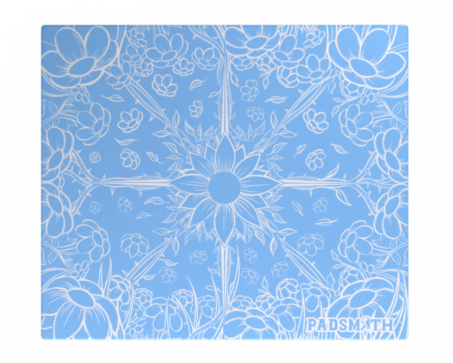 Rosa Blue Glass Mousepad - Balanced V2