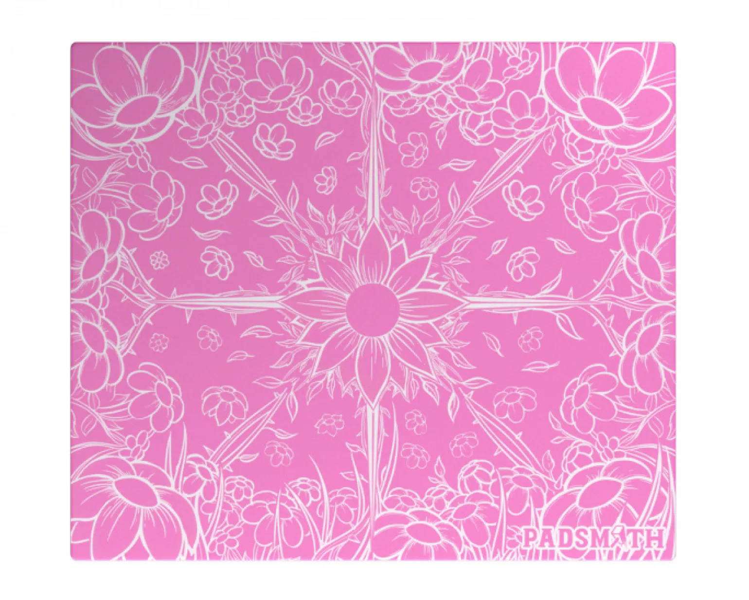 Rosa Pink Glass Mousepad - Balanced V2
