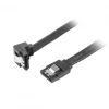 SATA 3 Angled Cable with Lock 6GB/S 30cm Black