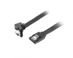 SATA 3 Angled Cable with Lock 6GB/S 30cm Black