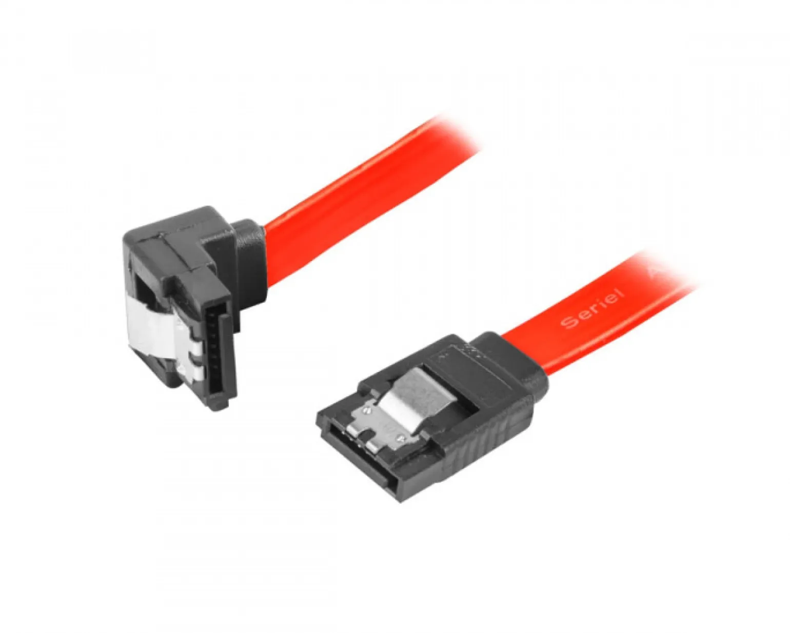 SATA 3 Angled Cable with Lock 6GB/S 30cm Red
