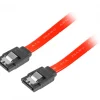 SATA 3 (6GB/S) 50cm Metal Clips - Red