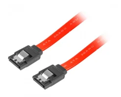 SATA 3 (6GB/S) 50cm Metal Clips - Red