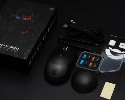 Shinryu Pro Wireless Gaming Mouse - Hotswappable Switch - Black/Transparent