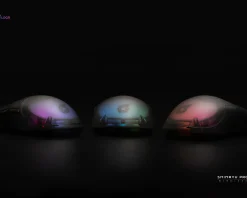 Shinryu Pro Wireless Gaming Mouse - Hotswappable Switch - Black/Transparent