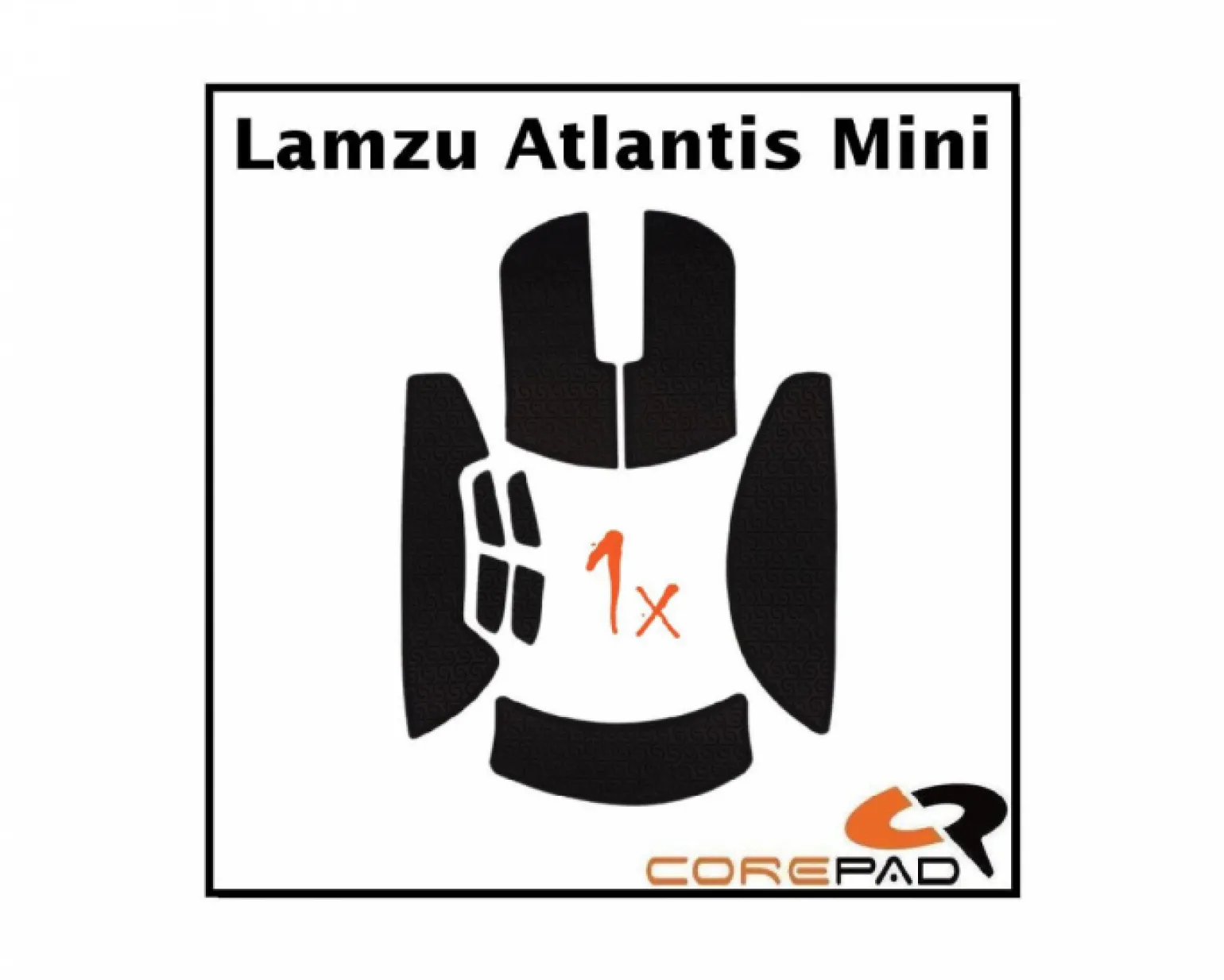 Soft Grips for Lamzu Atlantis Mini - Black