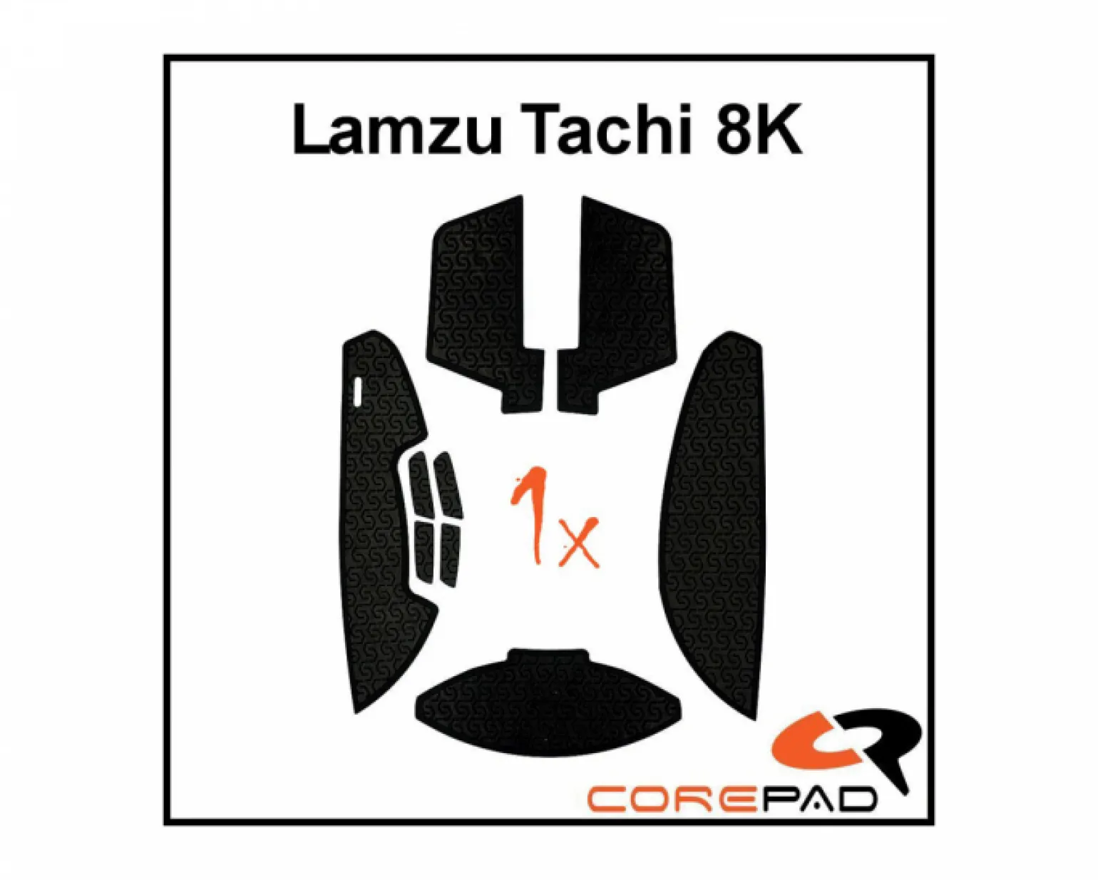 Soft Grips for Lamzu Tachi 8K - Black