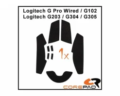 Soft Grips for Logitech G Pro Wired/G102/G203/G304/G305 Series - Orange