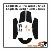 Soft Grips for Logitech G Pro Wired/G102/G203/G304/G305 Series - Blue
