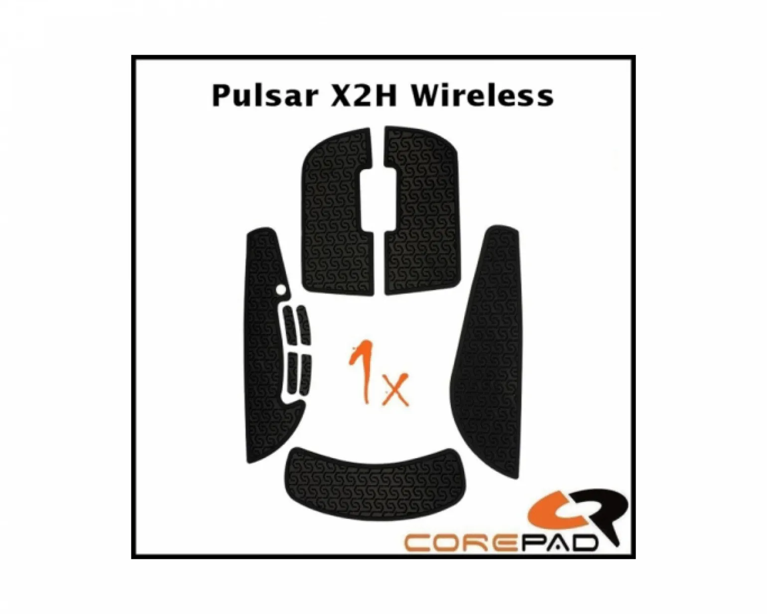 Soft Grips for Pulsar X2H Wireless - Black
