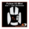Soft Grips for Pulsar X3 Mini LHD - White
