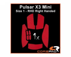 Soft Grips for Pulsar X3 Mini RHD - Red