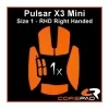 Soft Grips for Pulsar X3 Mini RHD - Orange