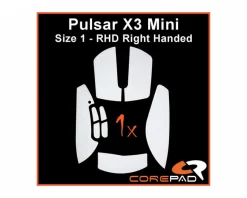 Soft Grips for Pulsar X3 Mini RHD - White