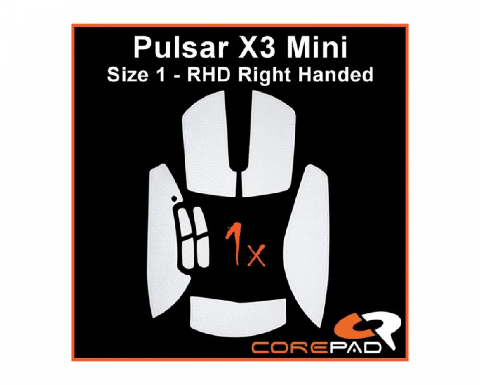Soft Grips for Pulsar X3 Mini RHD - White