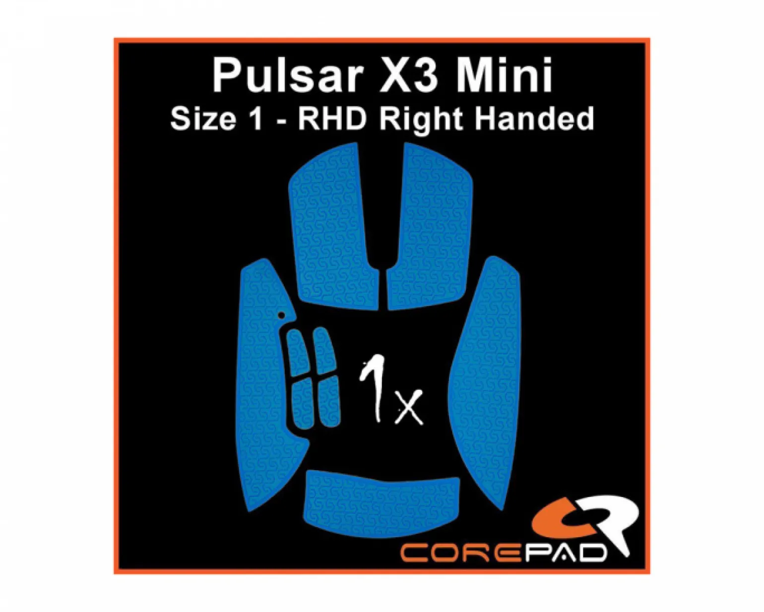 Soft Grips for Pulsar X3 Mini RHD - Blue