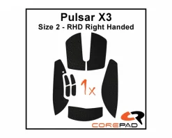 Soft Grips for Pulsar X3 RHD - Black