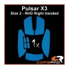 Soft Grips for Pulsar X3 RHD - Blue