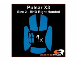 Soft Grips for Pulsar X3 RHD - Blue
