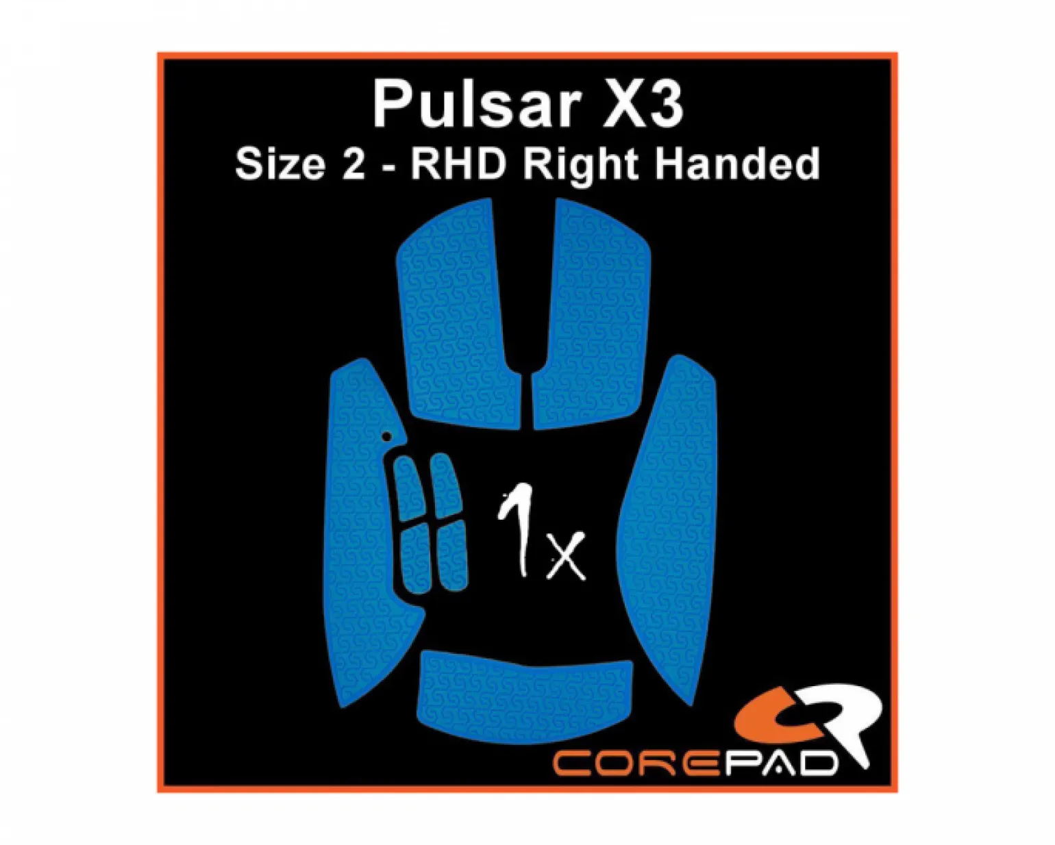 Soft Grips for Pulsar X3 RHD - Blue