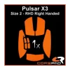 Soft Grips for Pulsar X3 RHD - Orange