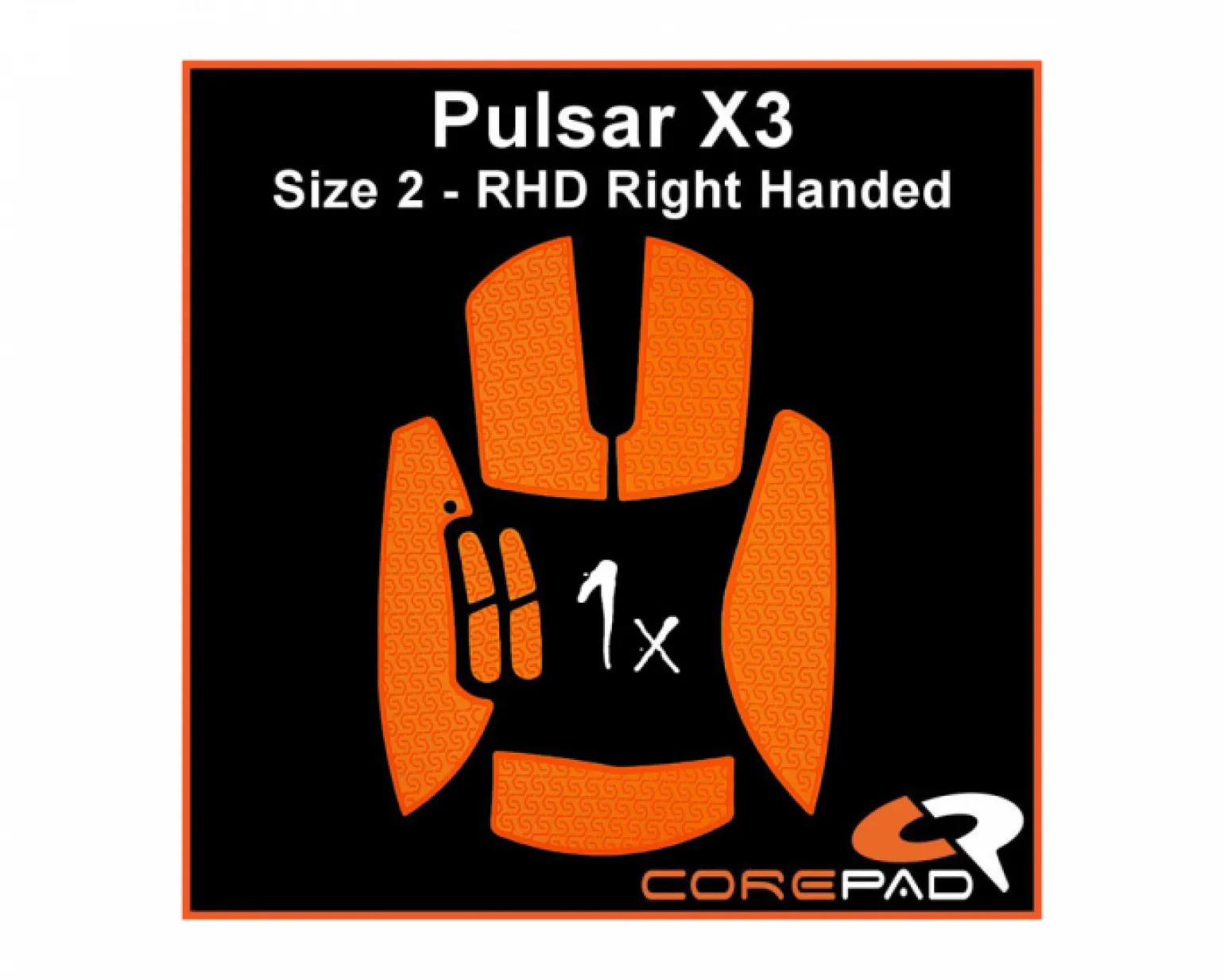 Soft Grips for Pulsar X3 RHD - Orange