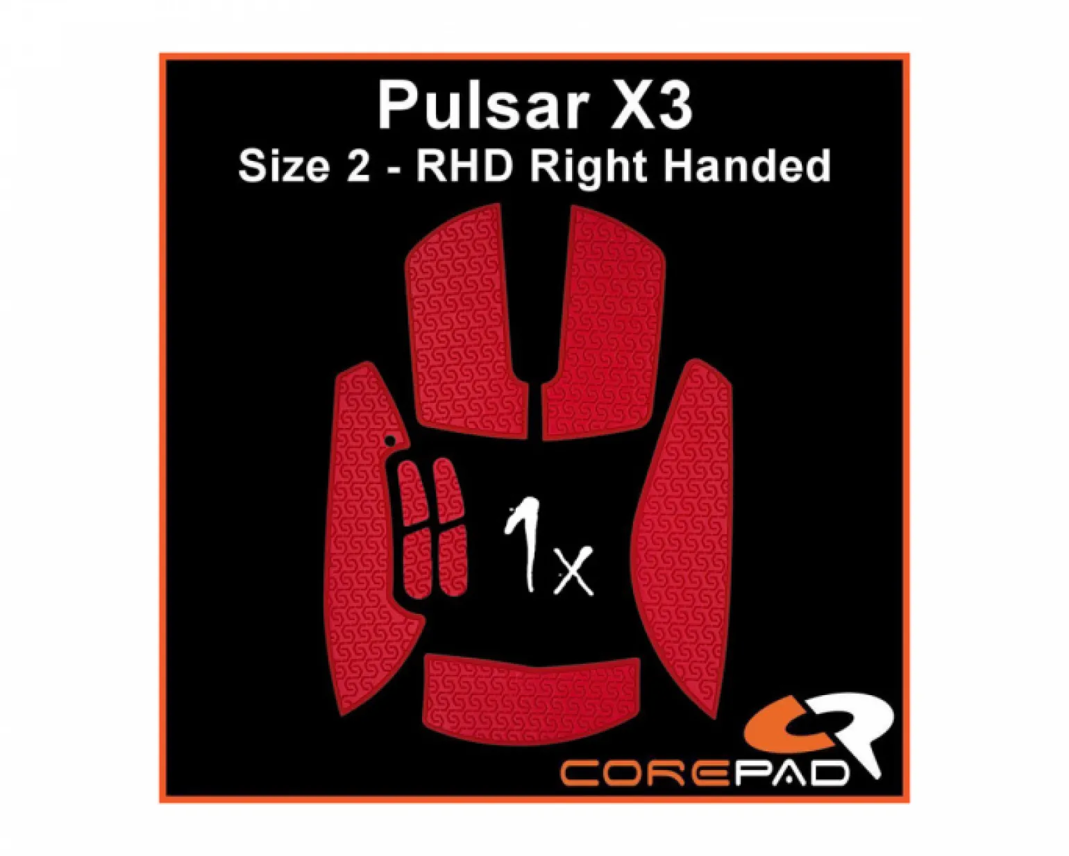 Soft Grips for Pulsar X3 RHD - Red