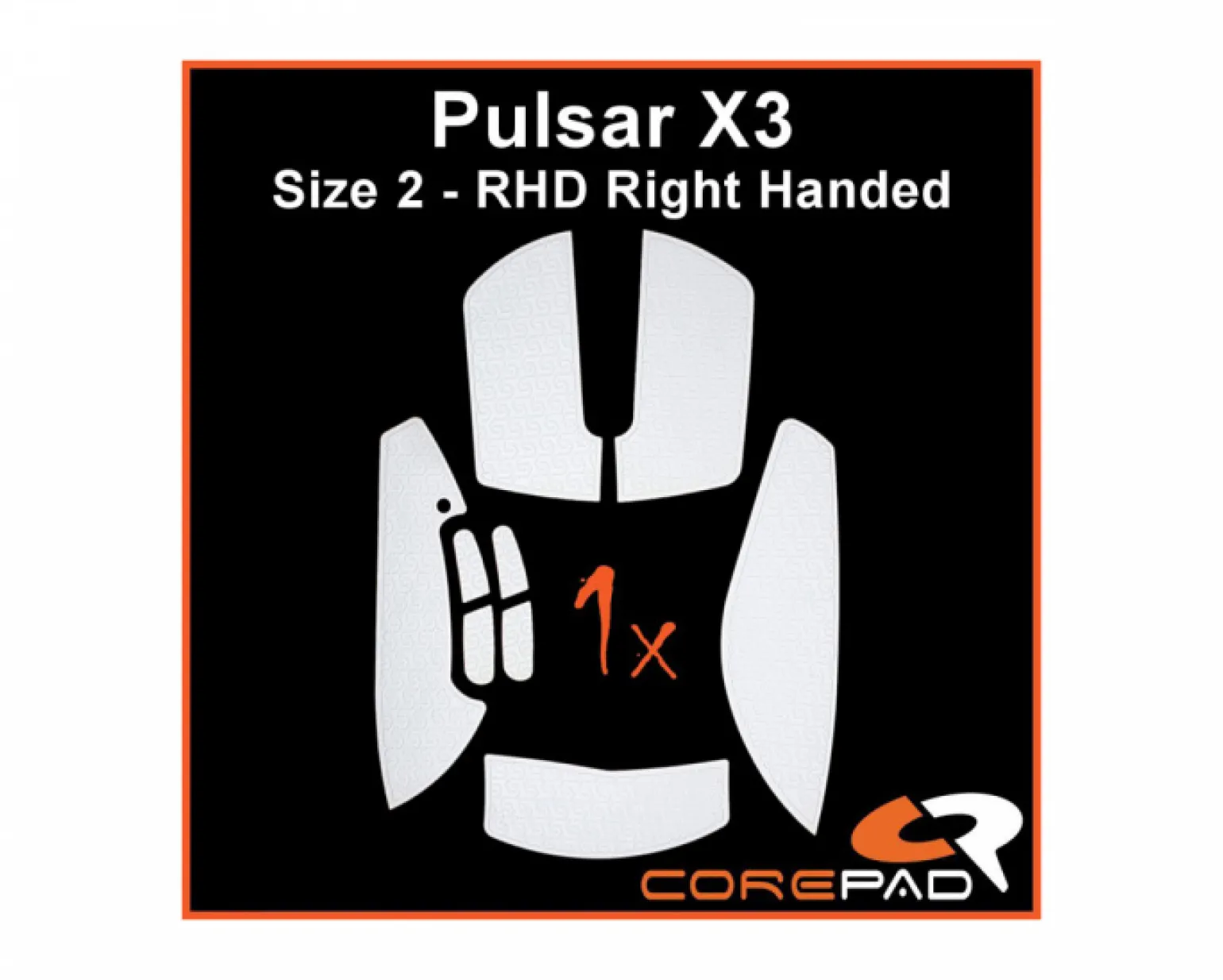 Soft Grips for Pulsar X3 RHD - White