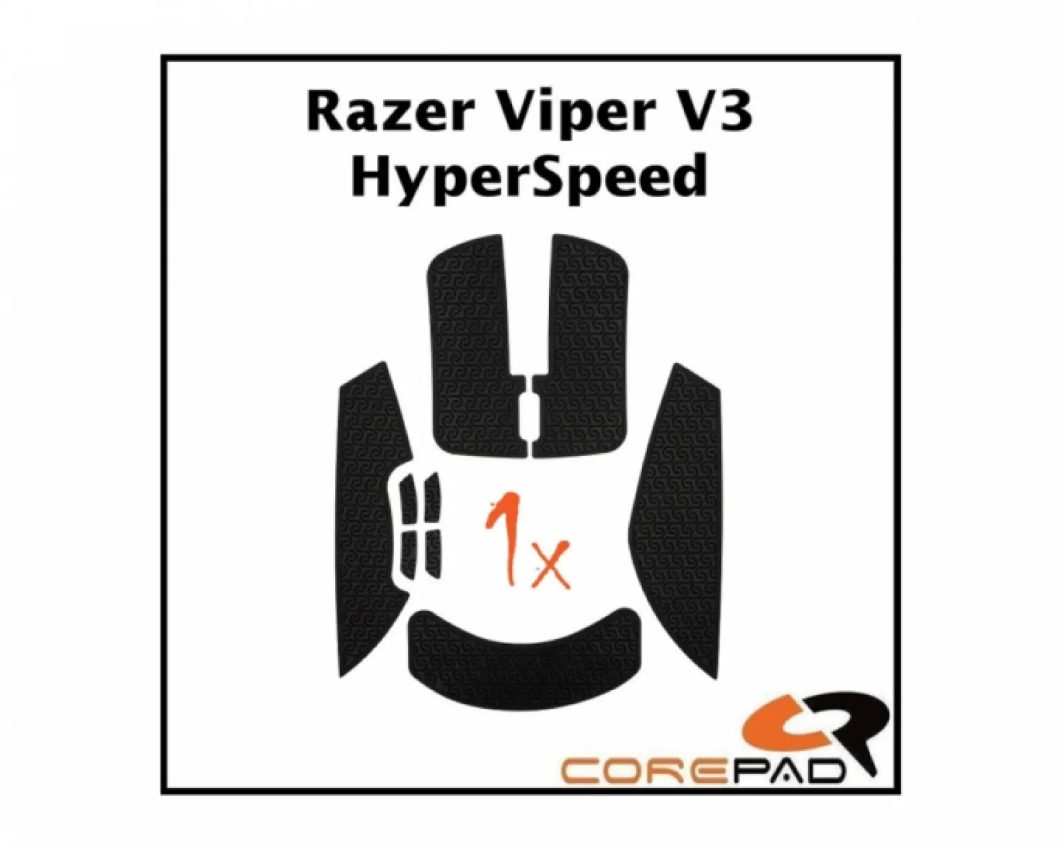 Soft Grips for Razer Viper V3 HyperSpeed Wireless - Black