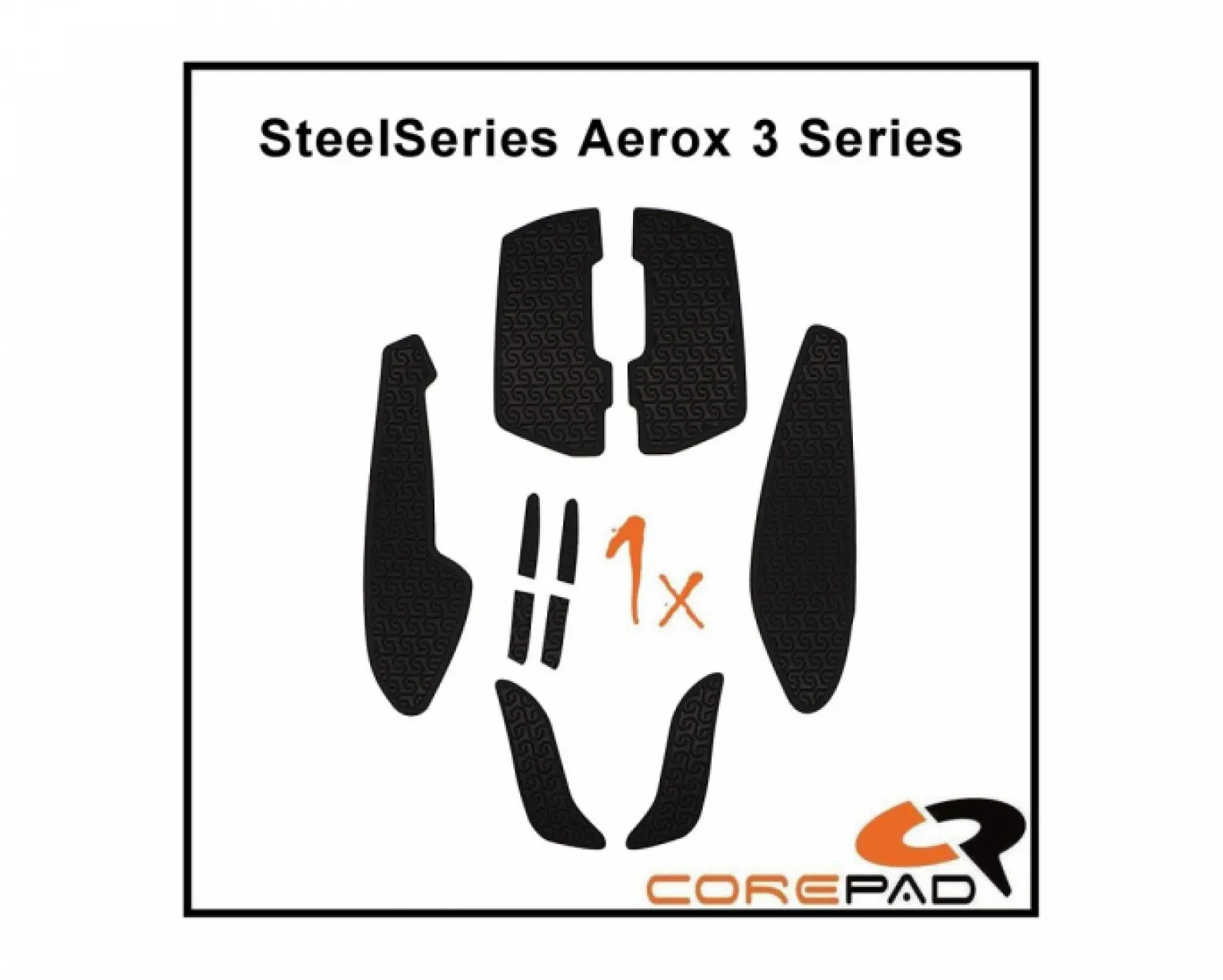 Soft Grips for SteelSeries Aerox 3 Series - Orange