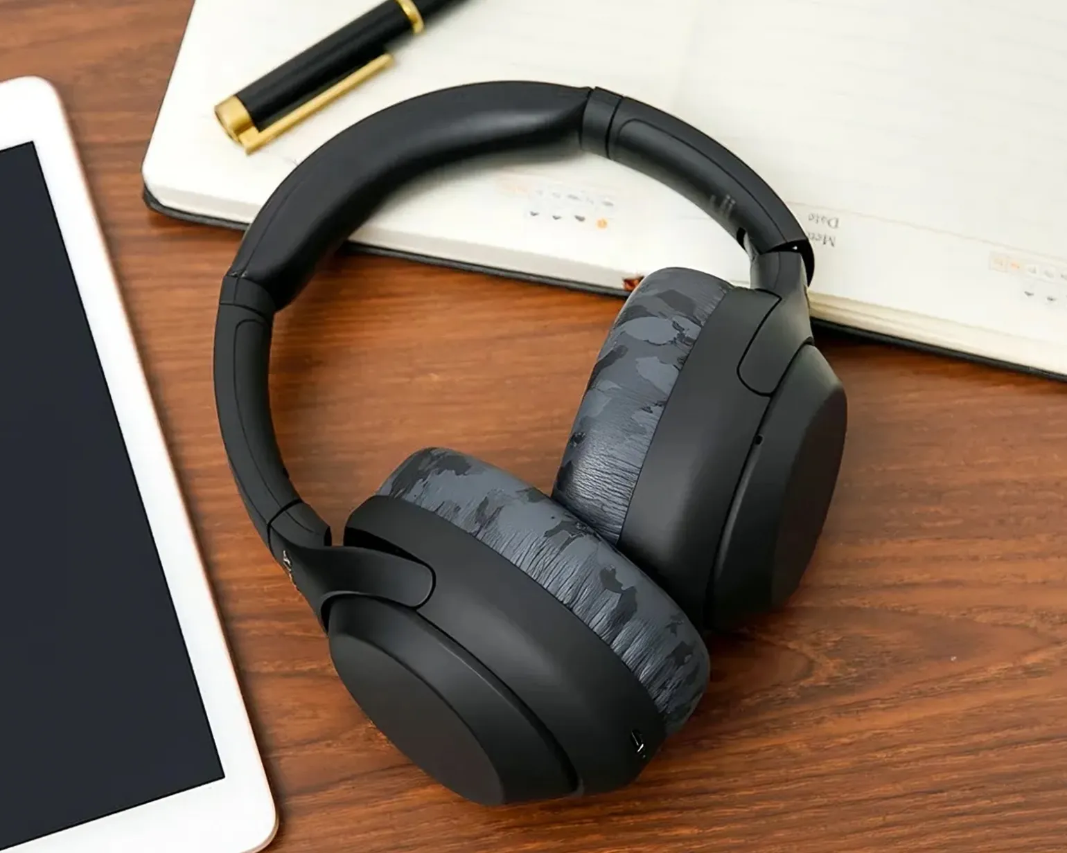 Sony XM4 Ear Cushions - Black Camo