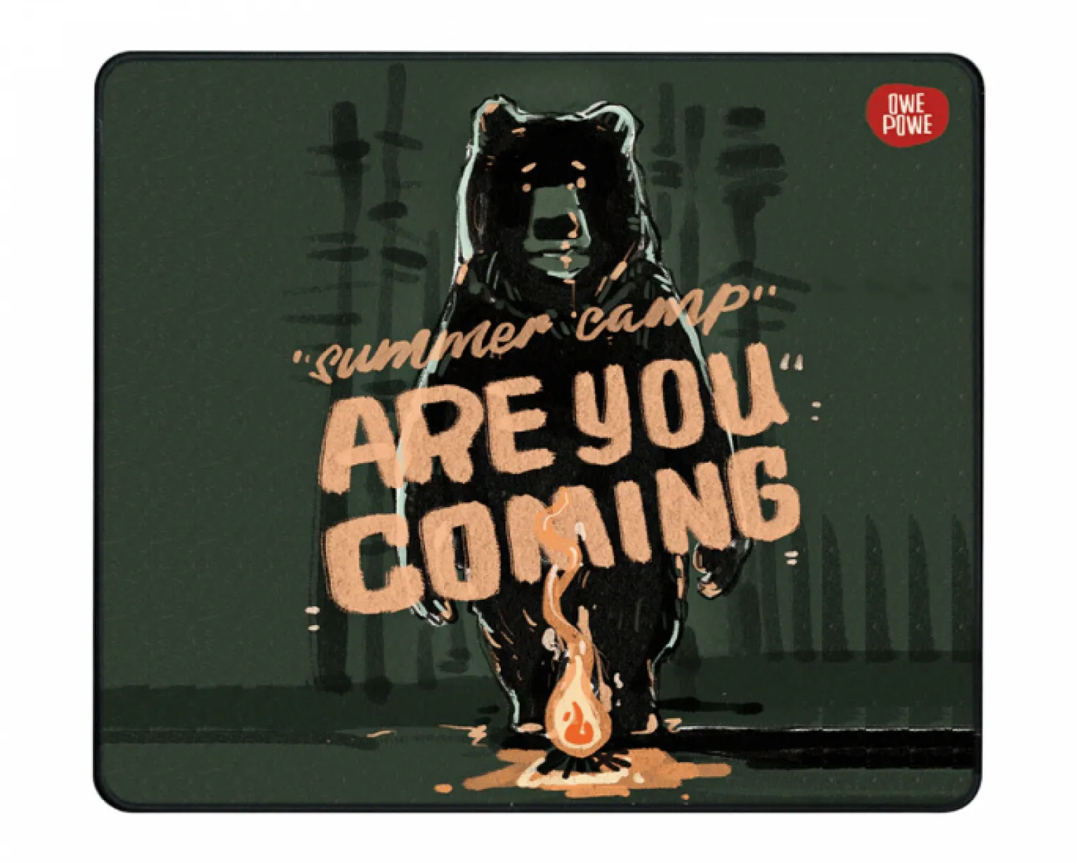Summer Camp Bear - Gaming Mousepad - XL