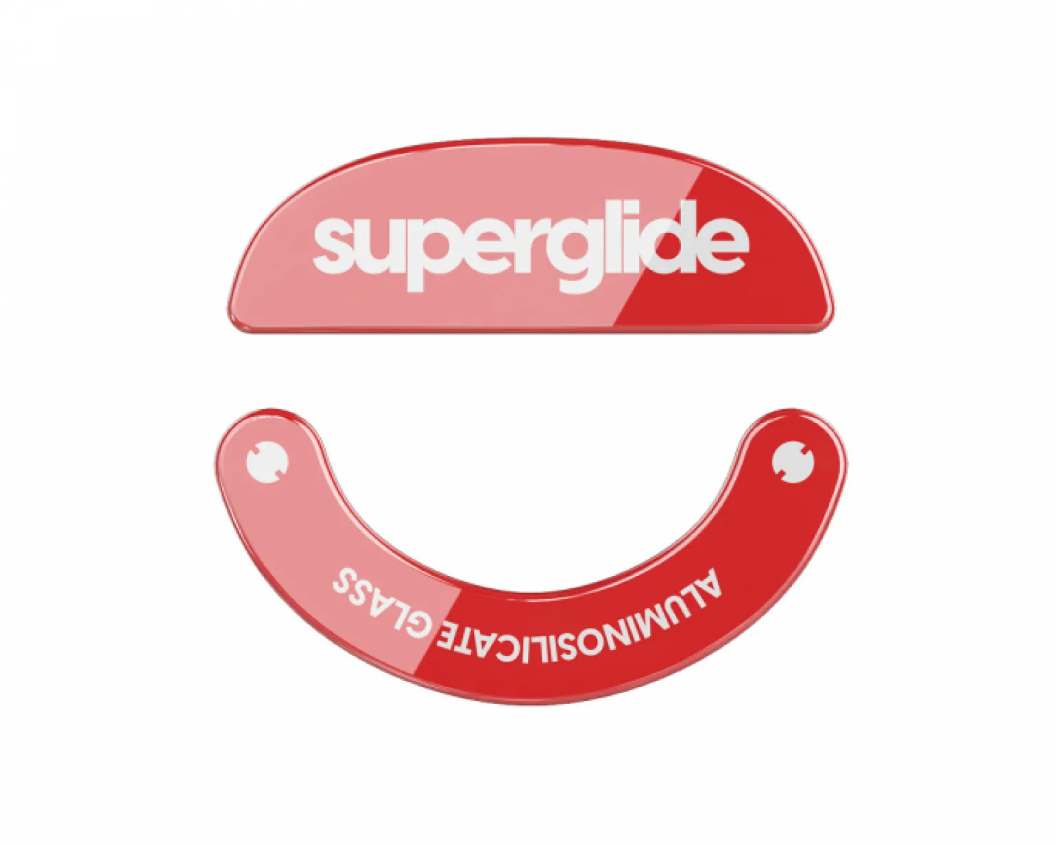 Superglide Glass Skates Type-S for Pulsar X2 Series - Red