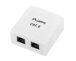 Surface Mount 2X RJ4 Cat6