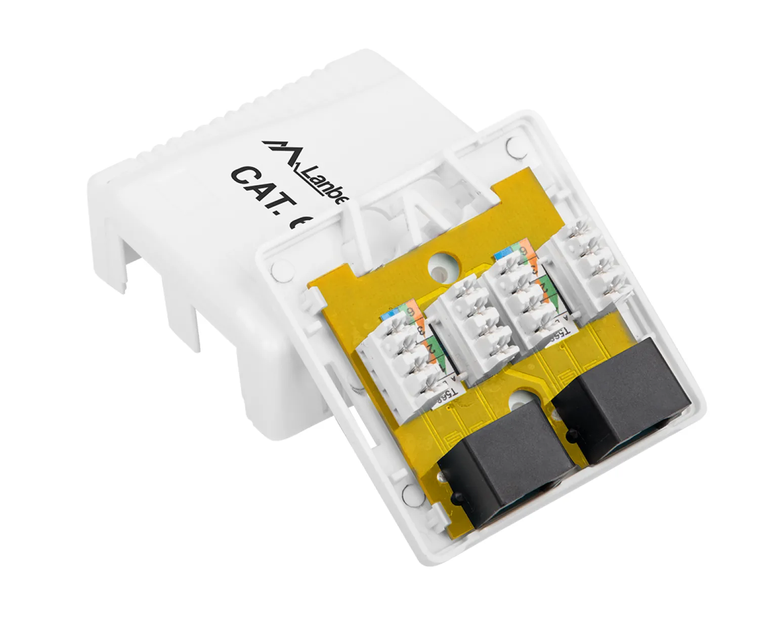 Surface Mount 2X RJ4 Cat6