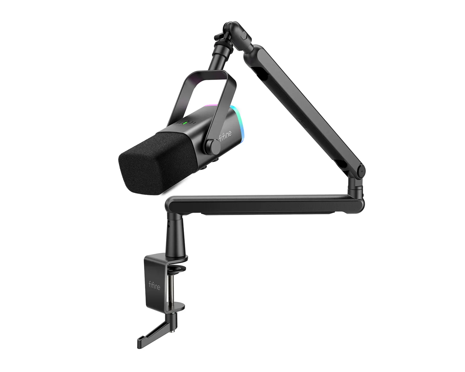 TAM8 Dynamic Gaming Microphone and Boom Arm - Black