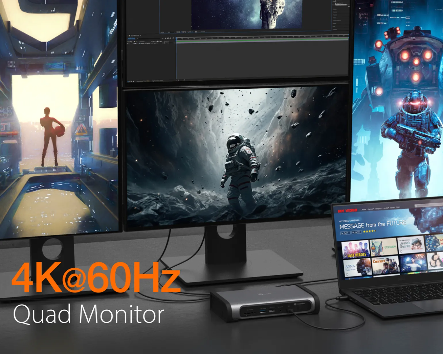 Thunderbolt 4 Quad Display Docking Station