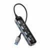 Transparent USB Docking Station - 5 ports